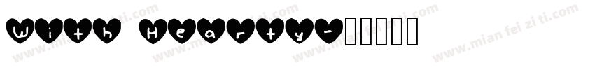 With Hearty字体转换